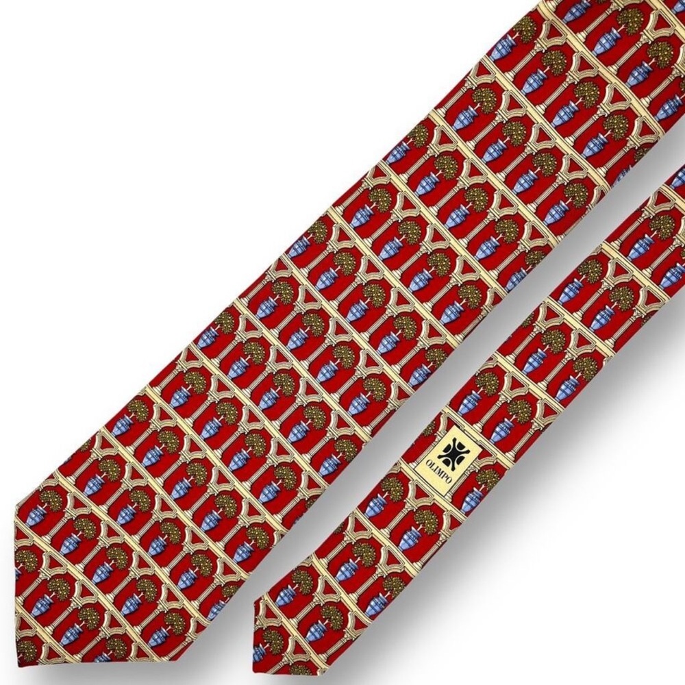 Eximious of London Topiary 100% Silk Necktie - Picture 6 of 12